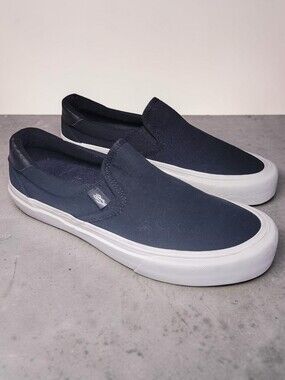 Straye Men's Slip-On Canvas Sneakers in Black